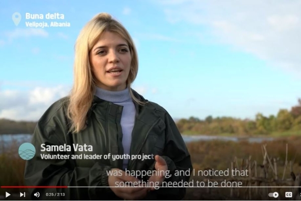 Restoration of sand dunes in the Buna Delta